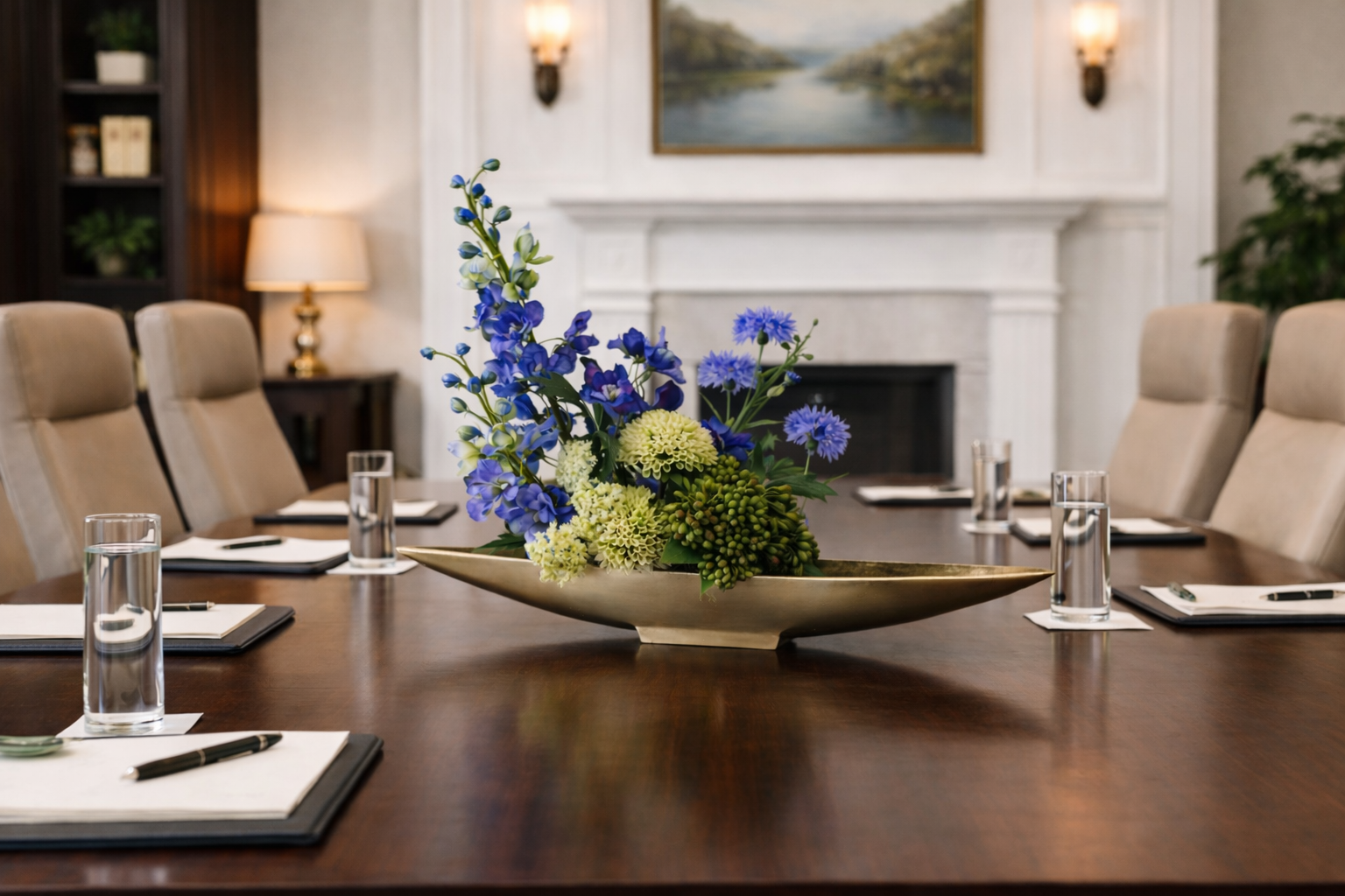 artificial flowers for conference room