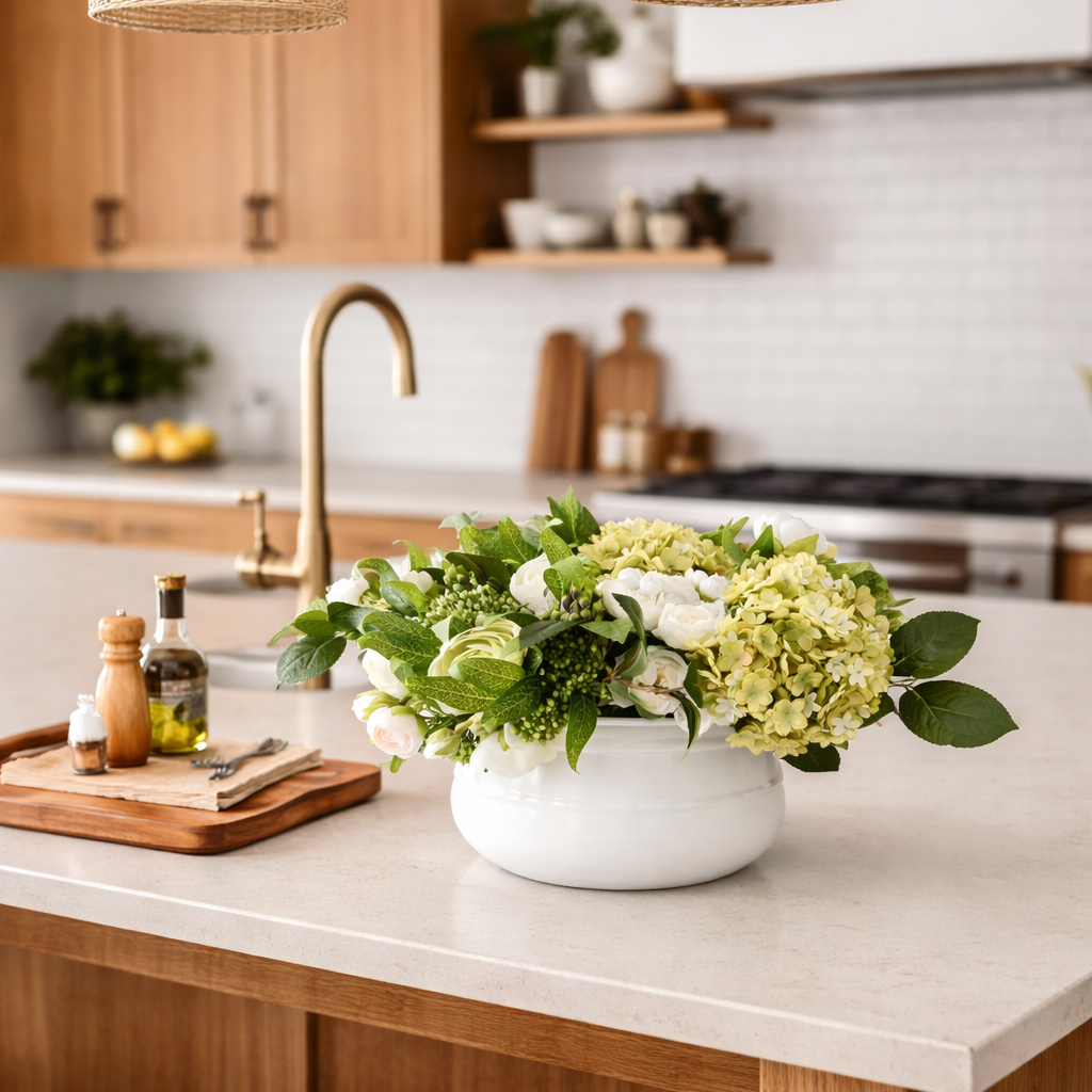 artificial flowers for kitchen