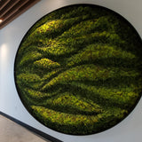 Circle Moss Design with Frame - Large